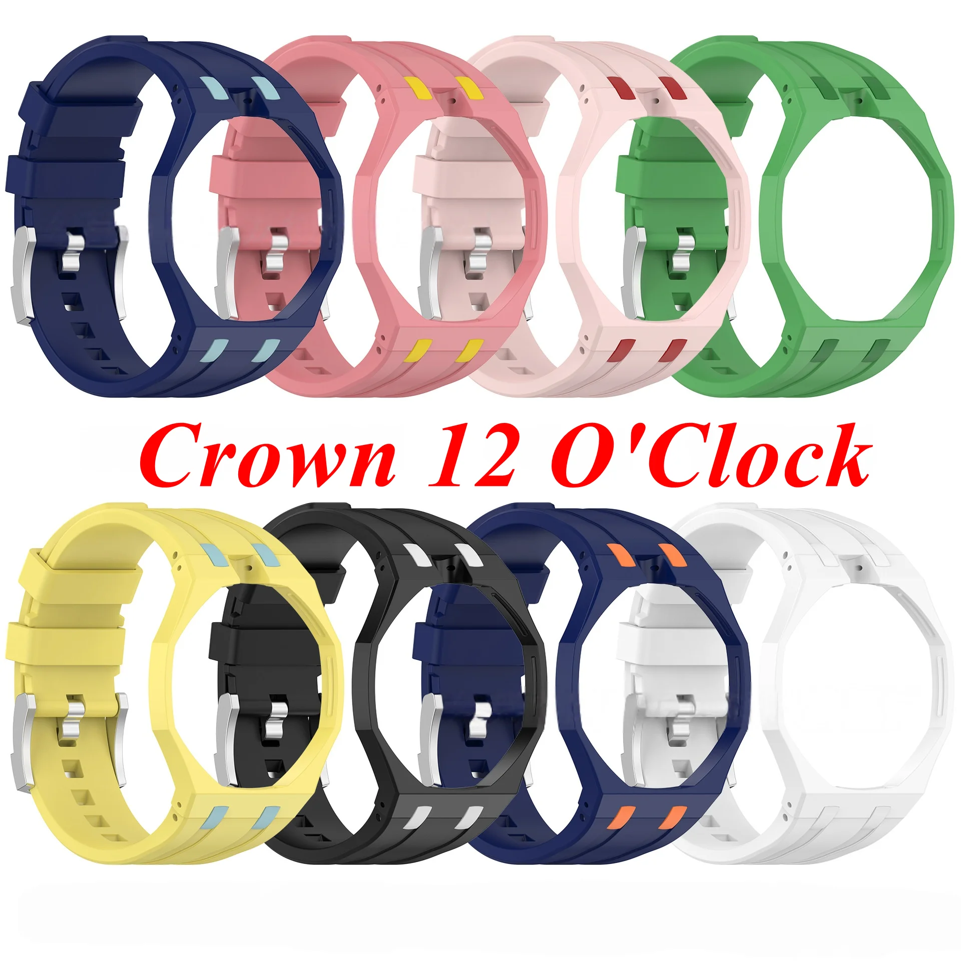 Фото Защитный чехол для карманных часов Audemars Piguet AP x Swatch Royal POP, резиновый ремешок, комплект для замены, модифицированный браслет №4