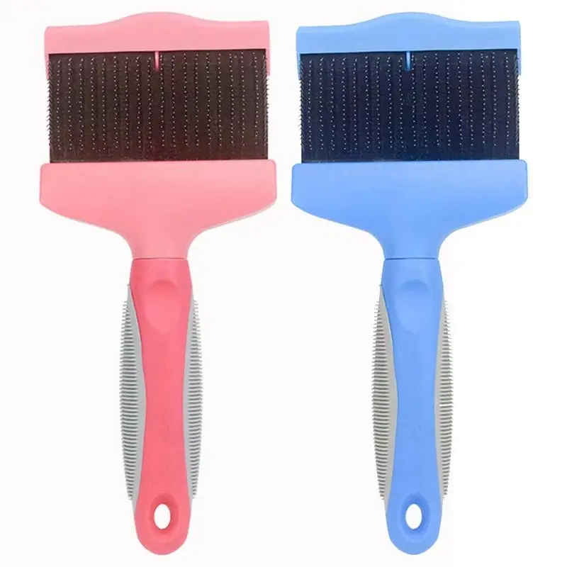 

Two Sided Cat Brush Multipurpose Beauty Slicker Brushes Hair Removal Comb With Massage Needle For Cat Dog Pet Grooming Accessory