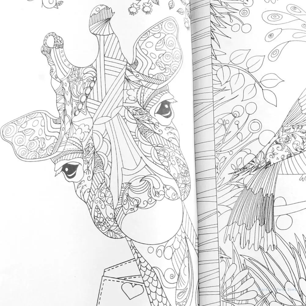 M17F 25*25 см сказки и волшебные мечты дети взрослые граффити книжка-раскраска