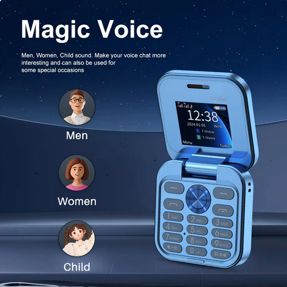 Складные компактные мобильные телефоны i17mini с двумя SIM-картами сетевые