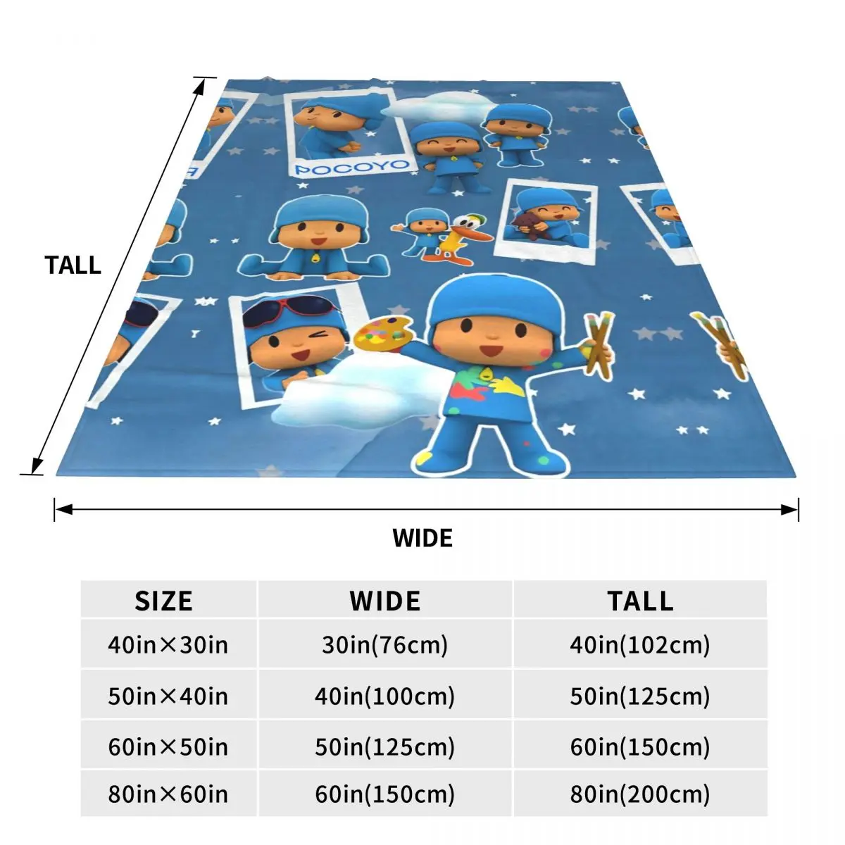 P-POCOYO Elly Pato Fred Lula Sleepy Bird (2) Одеяло Качественное теплое мягкое одеяло Весенний