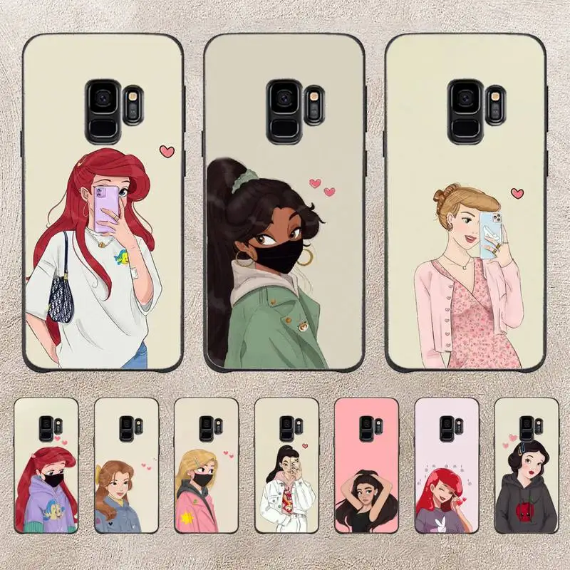 

Disney Princess Cartoon Phone Case For Samsung Galaxy A51 A50 A71 A21s A31 A41 A10 A20 A70 A30 A22 A02s A13 A53 5G Cover Coque