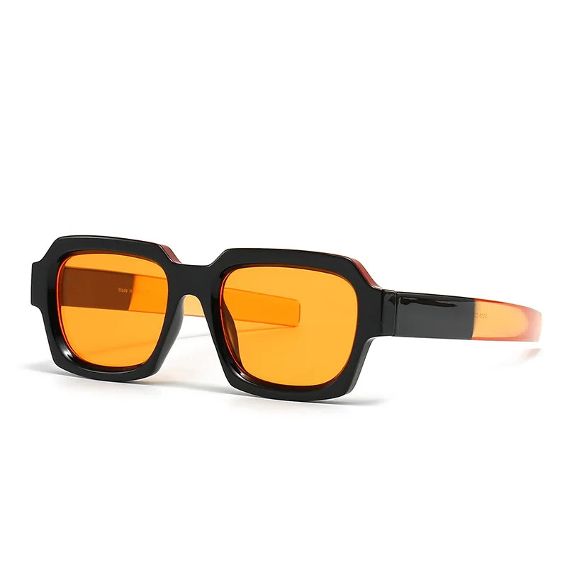 

Солнцезащитные очки квадратной формы для мужчин и женщин, милые повседневные дизайнерские маленькие модные солнечные очки карамельных цветов, с защитой от ультрафиолета