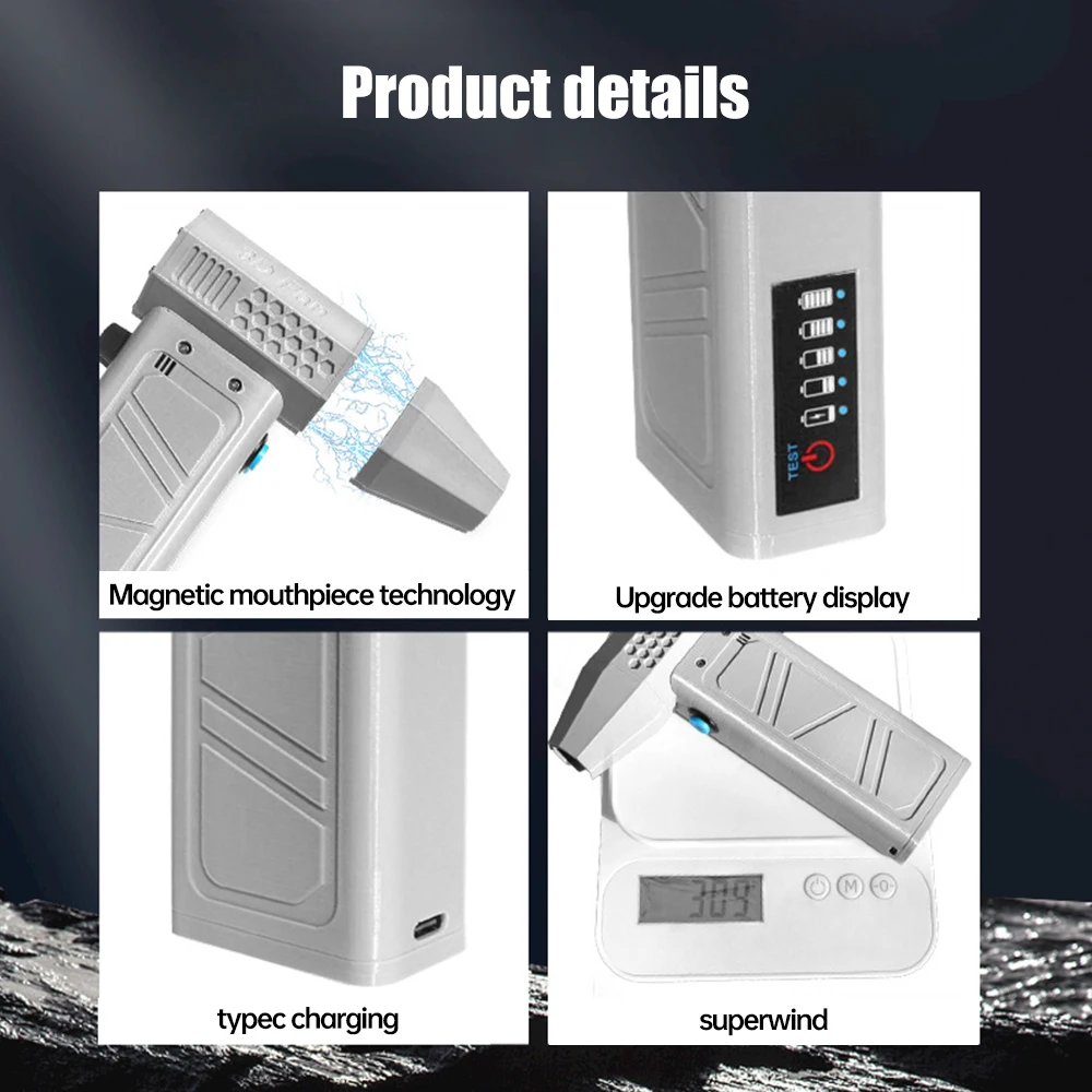 Мини-вентилятор турбо-струйный с бесщеточным двигателем 140000 об/мин