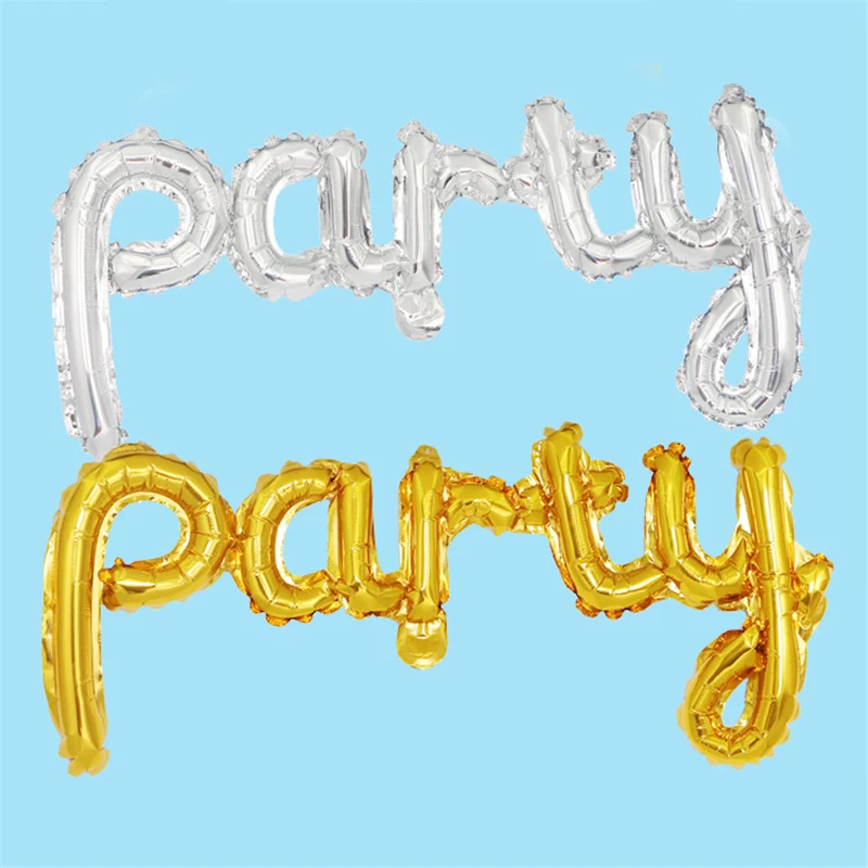 

Gold Silver Party Letter Foil Balloons Helium Ballons Happy Birthday Party Decorations Kids Baby Shower Wedding Globos Supplies