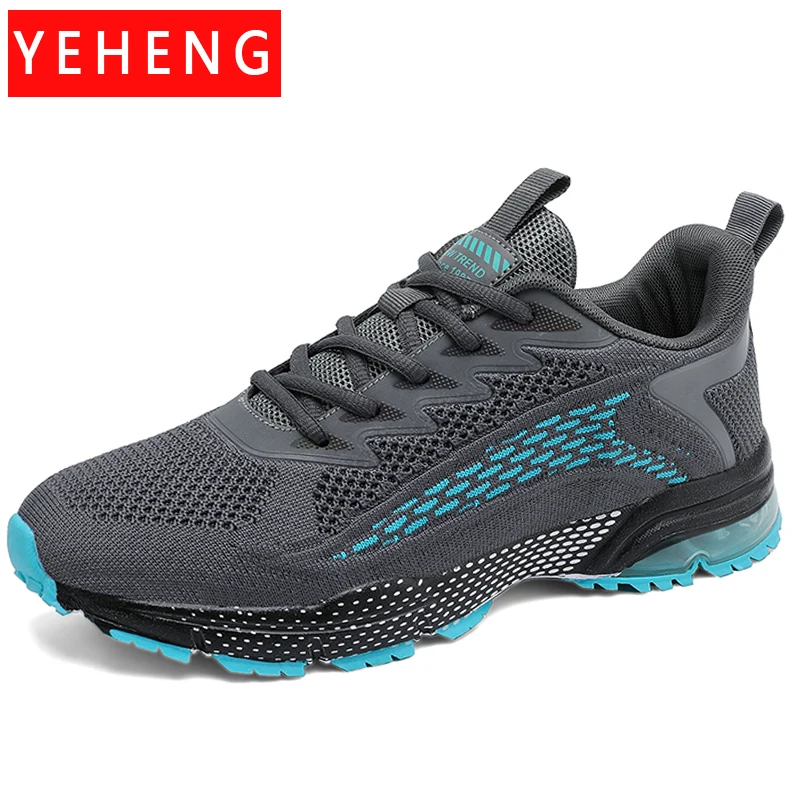 Мужские кроссовки с воздушной подушкой сетчатые классическая спортивная обувь