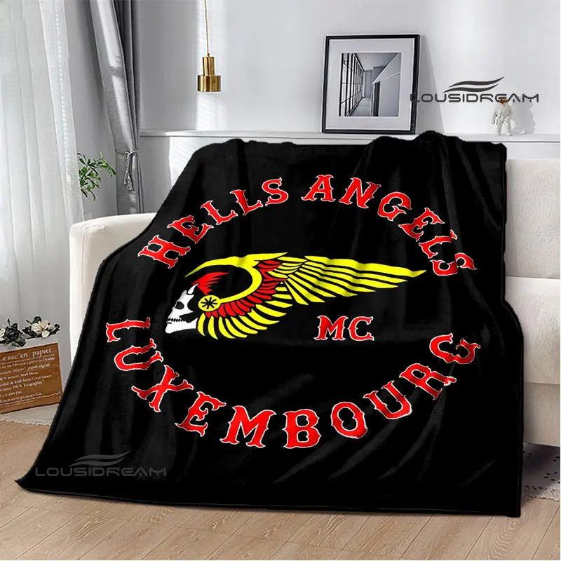 

Детское фланелевое одеяло с принтом и логотипом hells