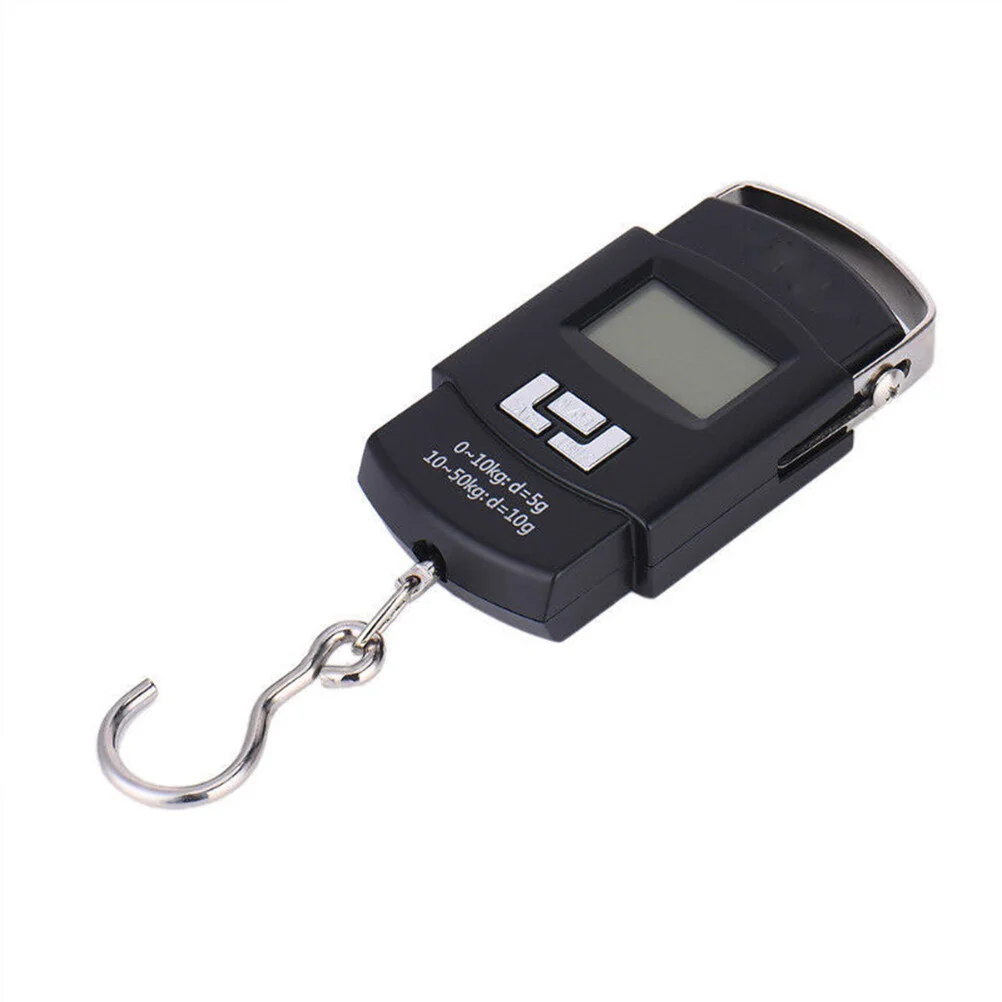 

Mini Digital Scale Precision Electronic Scale 50KG/10G Portable Hook Scale for Fishing Luggage Travel Weighing - Without