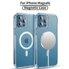 Прозрачный Магнитный телефонный чехол для Apple iPhone Magsafe, Индукционная Беспроводная зарядка для iPhone 13 12 11 Pro Max XR X 8, чехлы для зарядного устройства