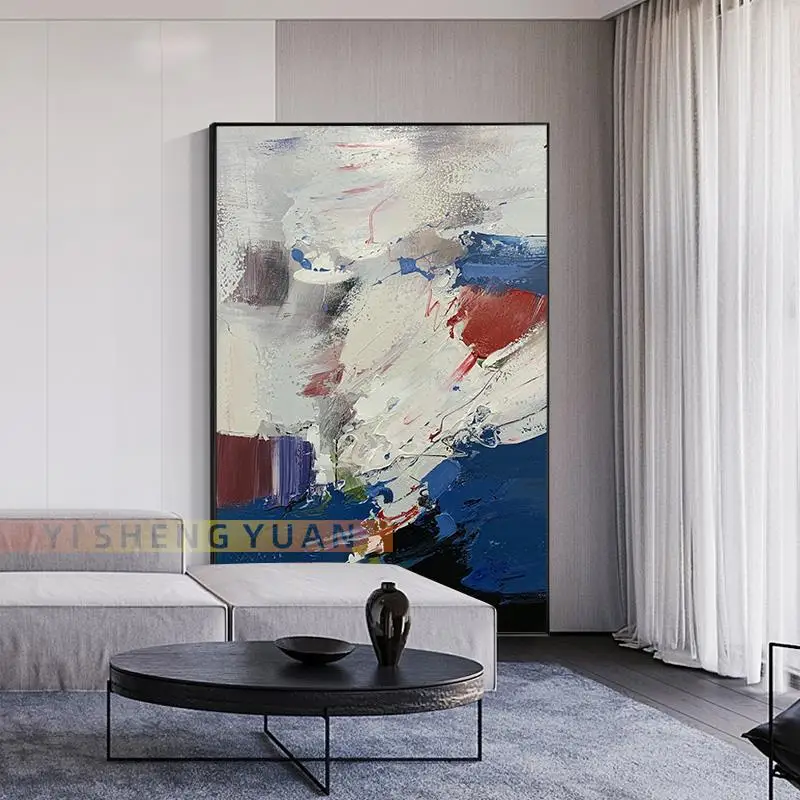 

Картина ручной работы, картины на стену, картина маслом ручной работы на холсте, большая Скандинавская Настенная картина, Современное украшение для дома без рамки