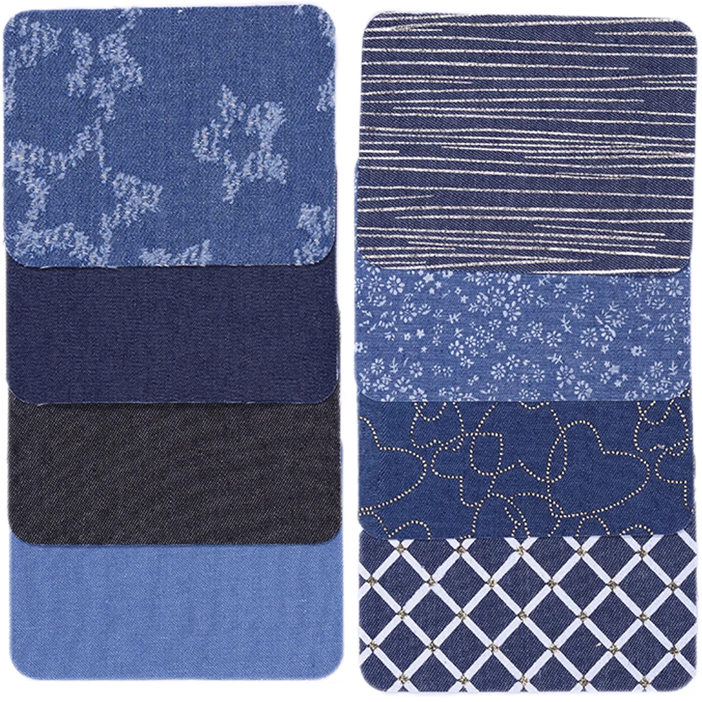 

On Denim Jeans Iron Patch Repair Jean Appliqueclothes Sewing Diy Appliques Embroidered Sew Pants Decoration Accessories