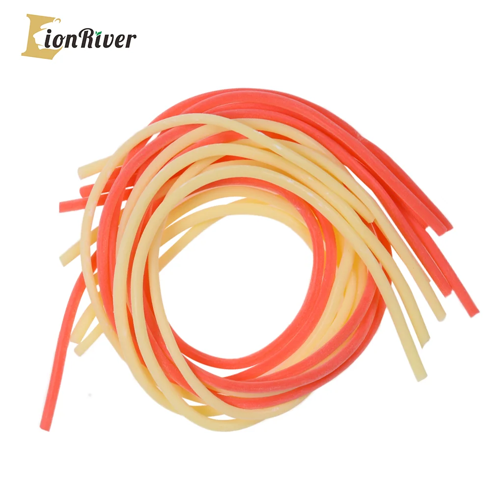 LIONRIVER Elastic Rubber Tube Band Decorate Saltwater Fishing Hook Fishing Lure Bait Float Seat Leader DIY Sabiki Rigs Sleeve