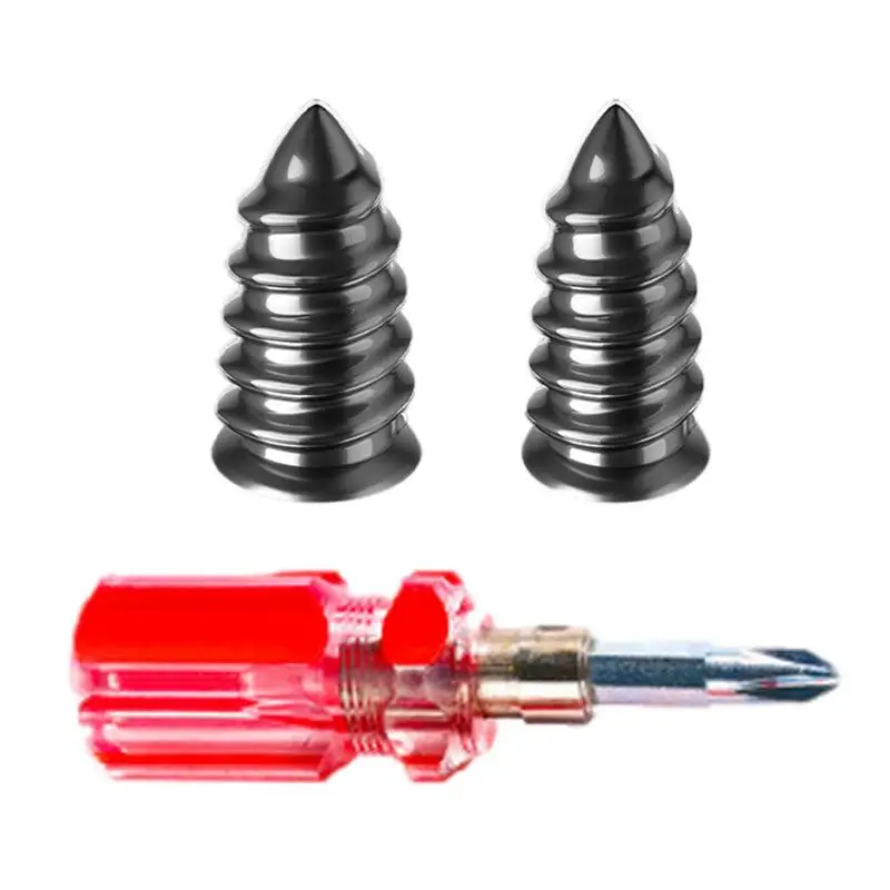 

Tire Screws 10 PCS Tire Repair Plugs Durable Rubber And Iron Tire Repair Screws With Wide Applicability For Biking And Driving