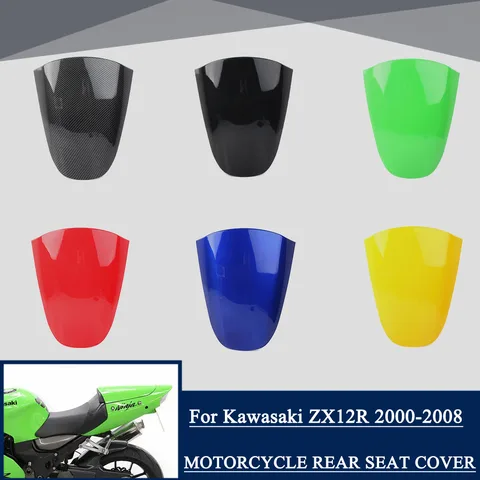 Для Kawasaki ZX12R ZX-12R 2000 2001 2002 2003-2007 2008 заднее ПАССАЖИРСКОЕ СИДЕНЬЕ мотоцикла, заднее сиденье, заднее сиденье, зеленый