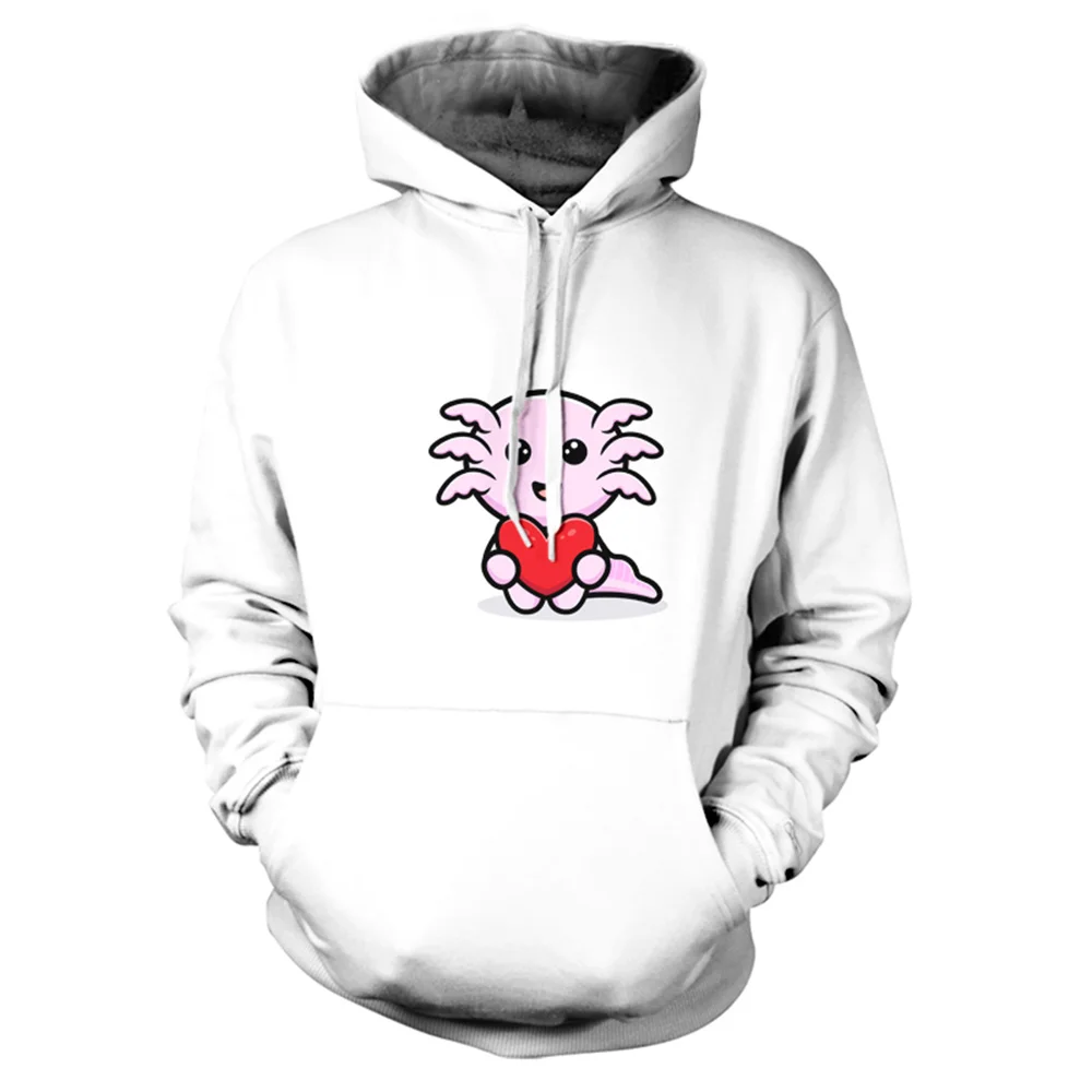 

Kawaii Axolotl Men's Hoodies Sweatshirts Sudaderas Ropa Hombre Moletom Sweetshirts Tracksuit Graphic Hoodie Clothing