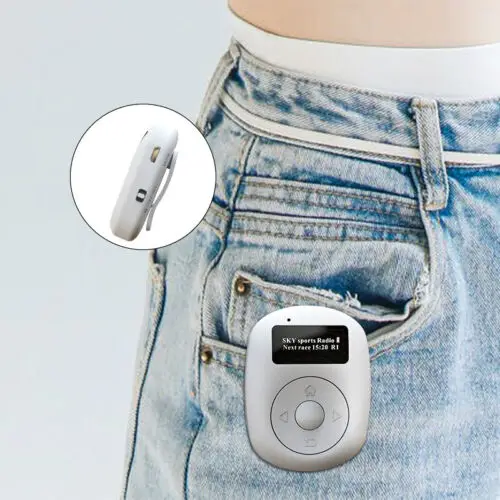 Mini Portable Pocket DAB/DAB+/FM Digital Radio OLED Rechargeable with Earphones