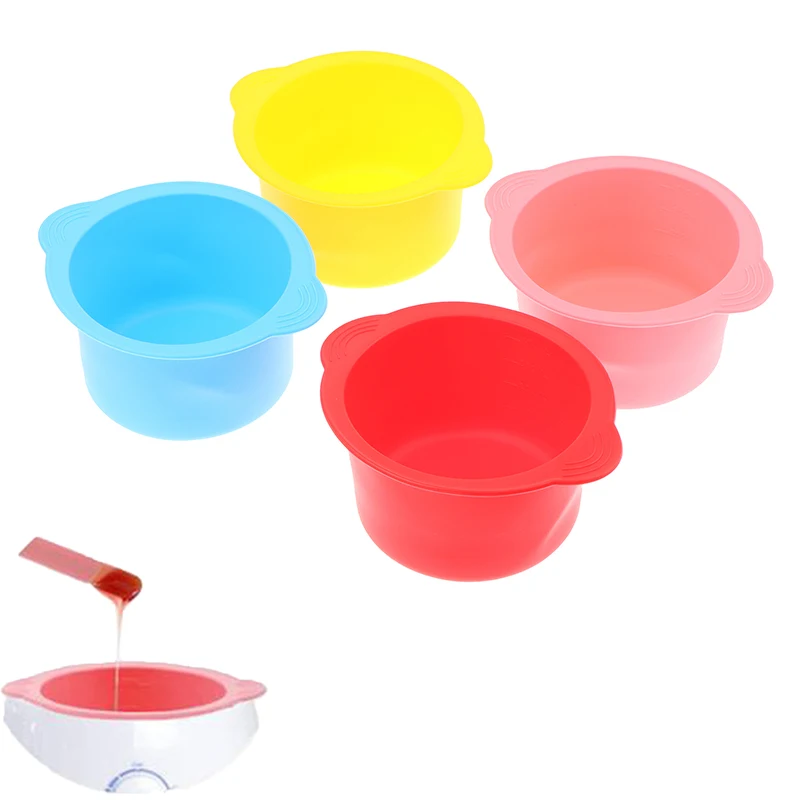 

Flat Bottom Silicone Mask Melting Wax Bowl Wax Heater Heat Resistant Replacement Silicone Bowl Hair Removal Wax Stick Non-stick