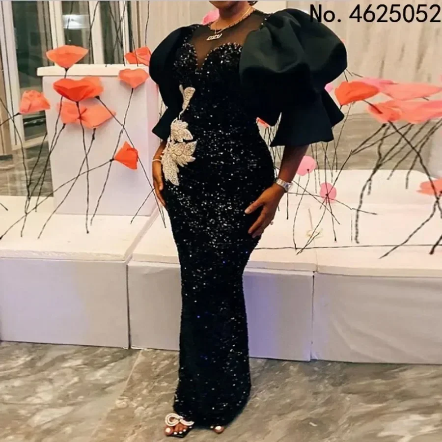 Черные платья макси африканская одежда африканские для женщин мусульманское