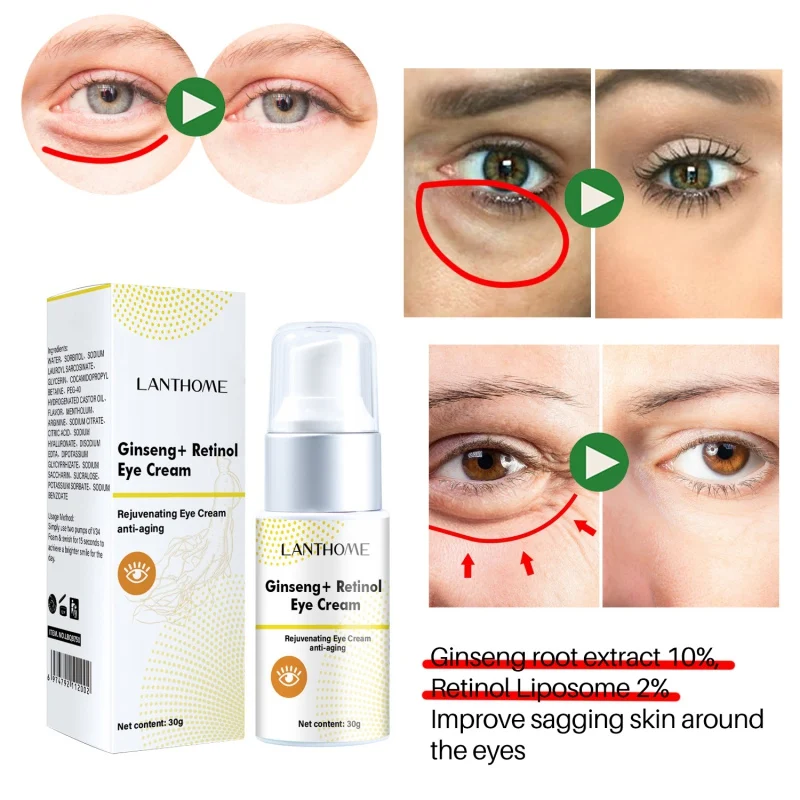 

Brighten Remove Eye Bags Anti Aging Retinol Anti Wrinkle Fade Fine Lines Eye