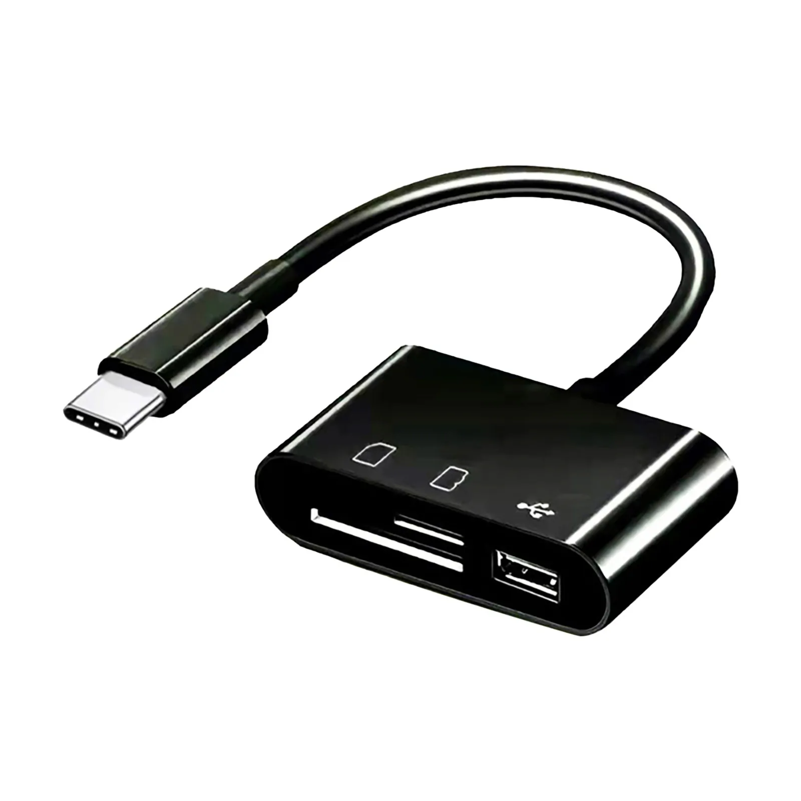

2023 Type-c Card Reader Adapter For Computer Android OTG Cable Usb-Hub Support Mobile Phone Computer Multi-function OTG2.0