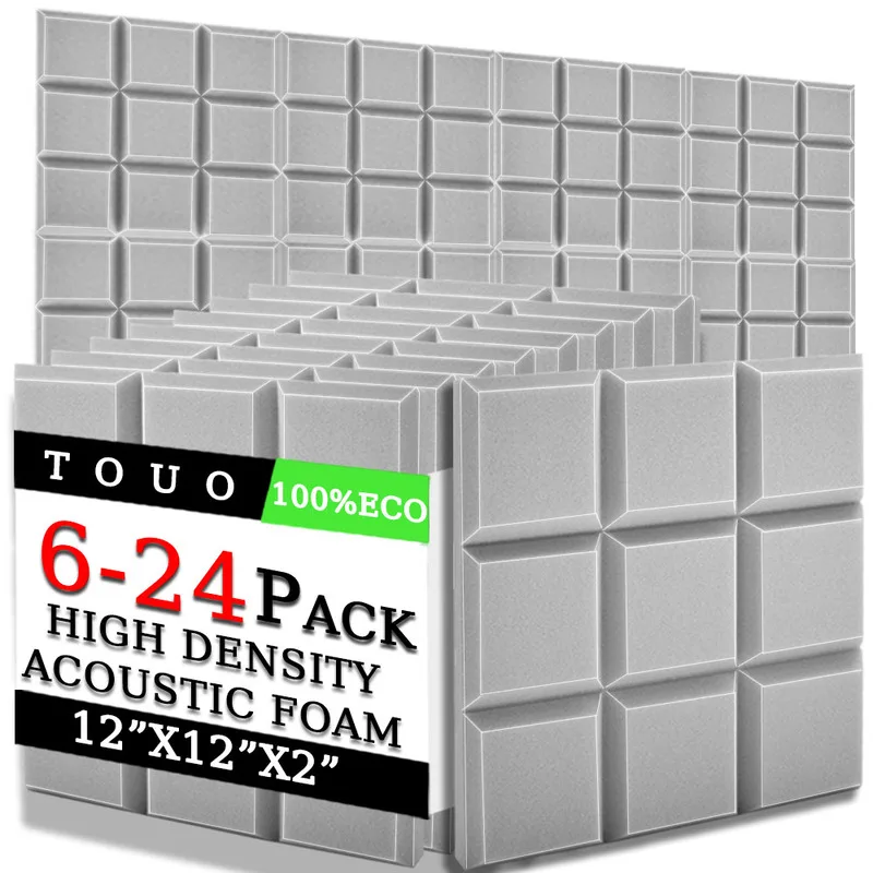 TOUO 6/12/24 шт. акустическая пена KTV обработка скошенный край 9-блоковая плитка