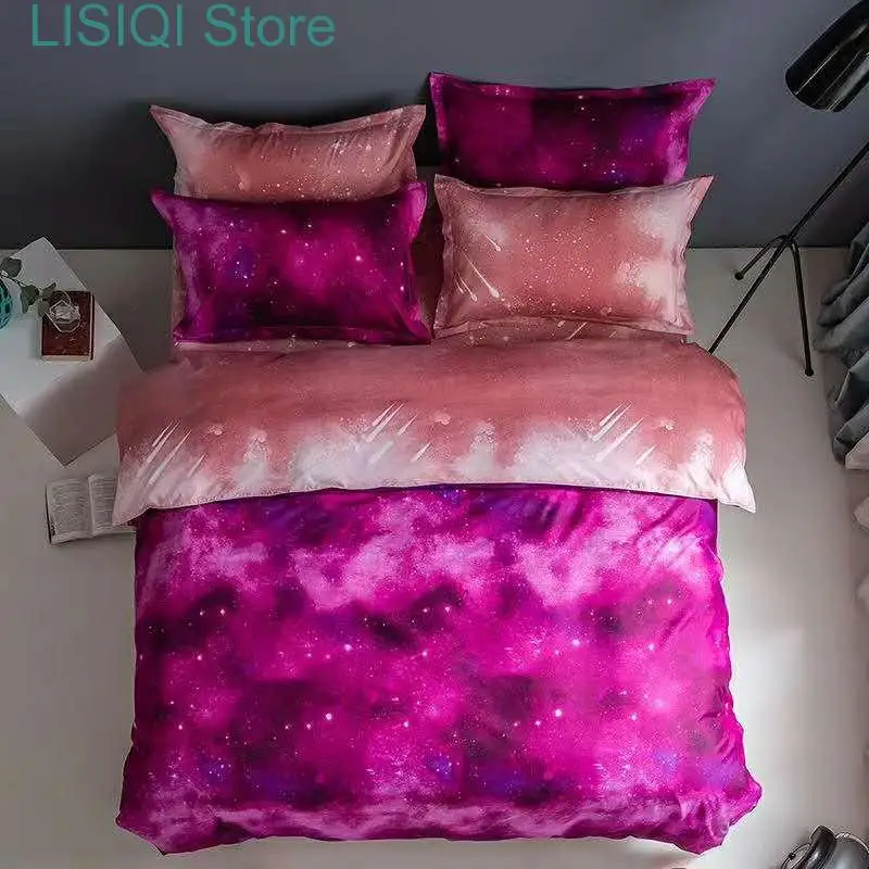 

New Thousand Paper Cranes Dropshipping Starry Sky Design Duvet Cover + Pillowcase Us Full King AU Queen UK Double 2/3pcs