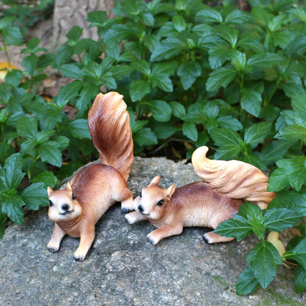 

Белка креативные скульптуры Садовые принадлежности из смолы художественные скульптуры рукоделие идеальный подарок для сада цветы горшок растения