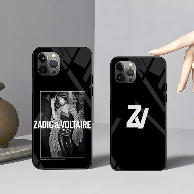 

Zadig V Phone Case Tempered Glass For Apple IPhone 13 12 Mini 11 Pro Max X 14 XS XR SE 2020 7 8 Plus 6S Cover Funda Shell Luxury