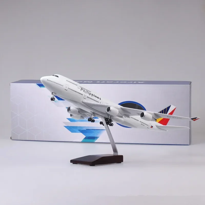 1:150 масштаб 47 см литая под давлением модель Philippine Airlines Boeing 747 полимерный самолет