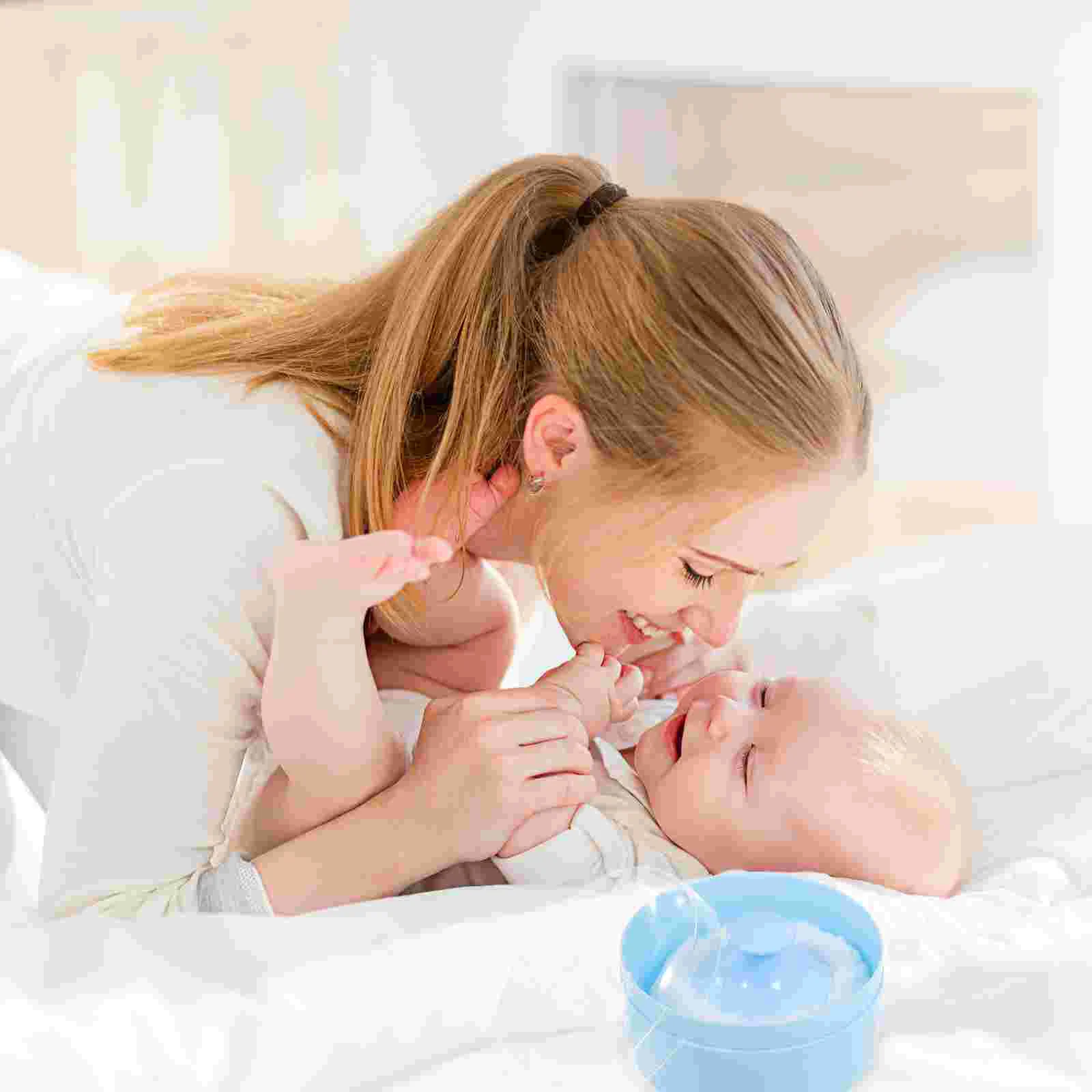 Маленькая детская пудра тальк из кукурузного крахмала слоеный чехол без талька