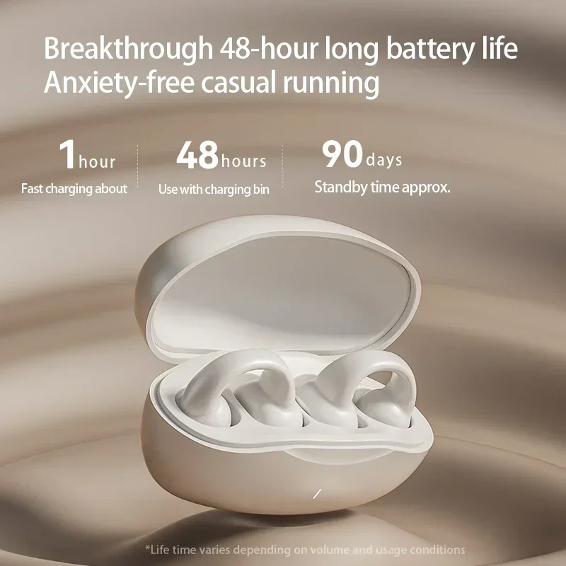Серьги Беспроводные наушники Bluetooth 5.3 с чехлом для зарядки Наушники открытым ухом
