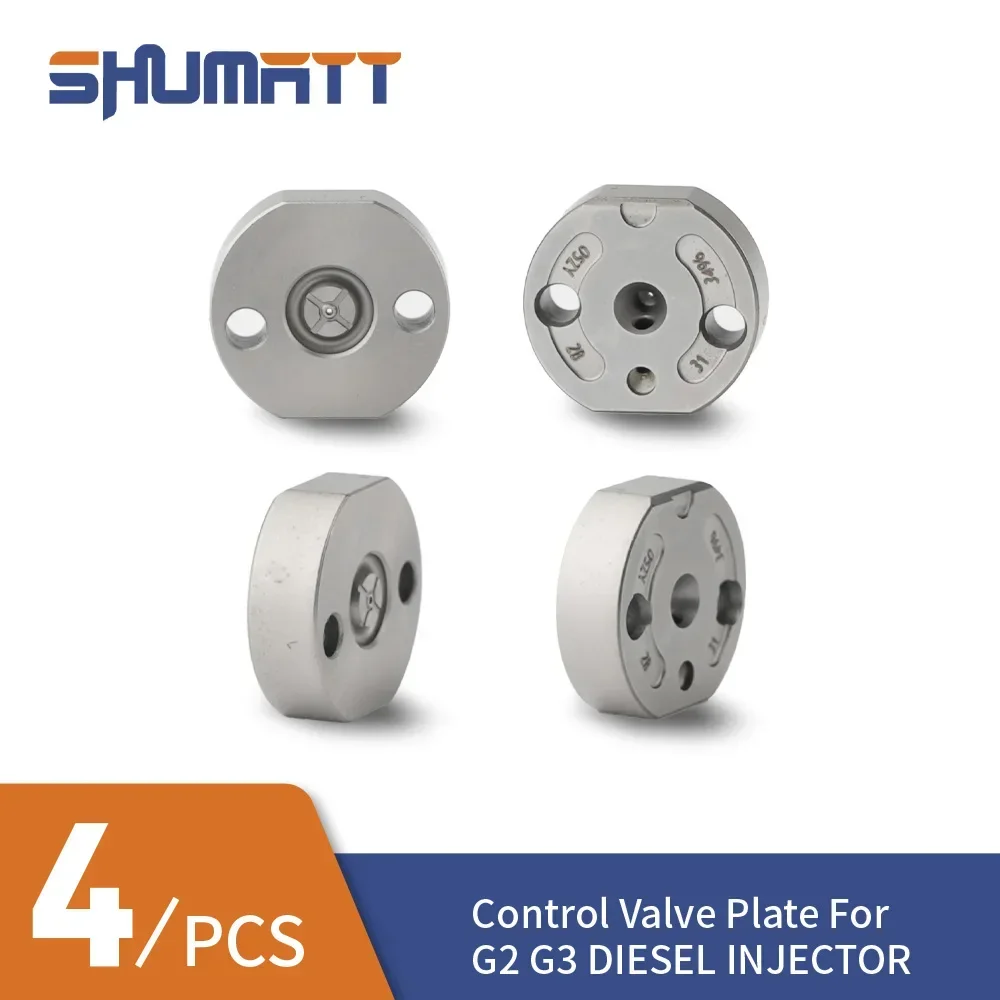 

4 шт. отверстие клапана 04 # 06 # 10 # 19 # 28 # Пластина регулирующего клапана форсунки дизельного топлива BF23 # 509 # 517 # 501 # для инжектора серии G2 G3