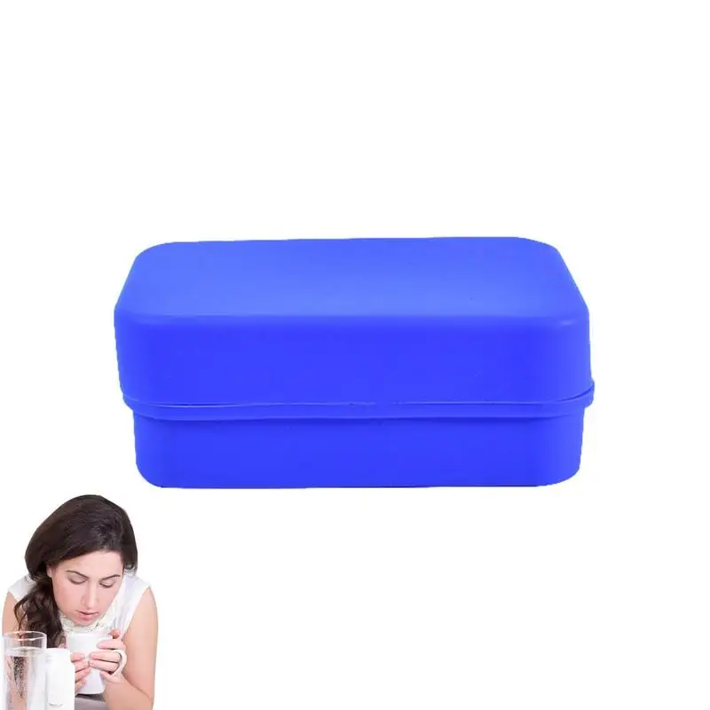 

Silicone Pill Box 6 Compartments Portable Pill Organizer Personal Medicine Container Weak Finger Friendly Daily Vitamin