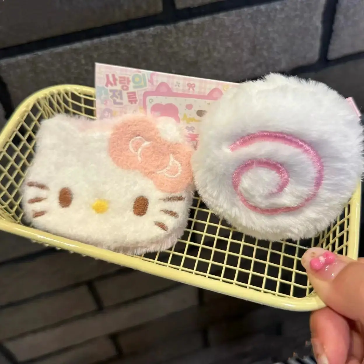 Sanrio HelloKitty плюшевая заколка для волос новая милая кавайная аниме-девушка - Цена: 73 - 98 ₽