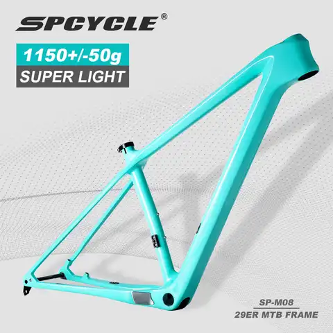 Карбоновая рама Spcycle 29er XC для горного велосипеда с твердым хвостом, 148x12 мм и 142x12 мм, рамы для горного велосипеда BSA 29, карбоновая рама для горн...