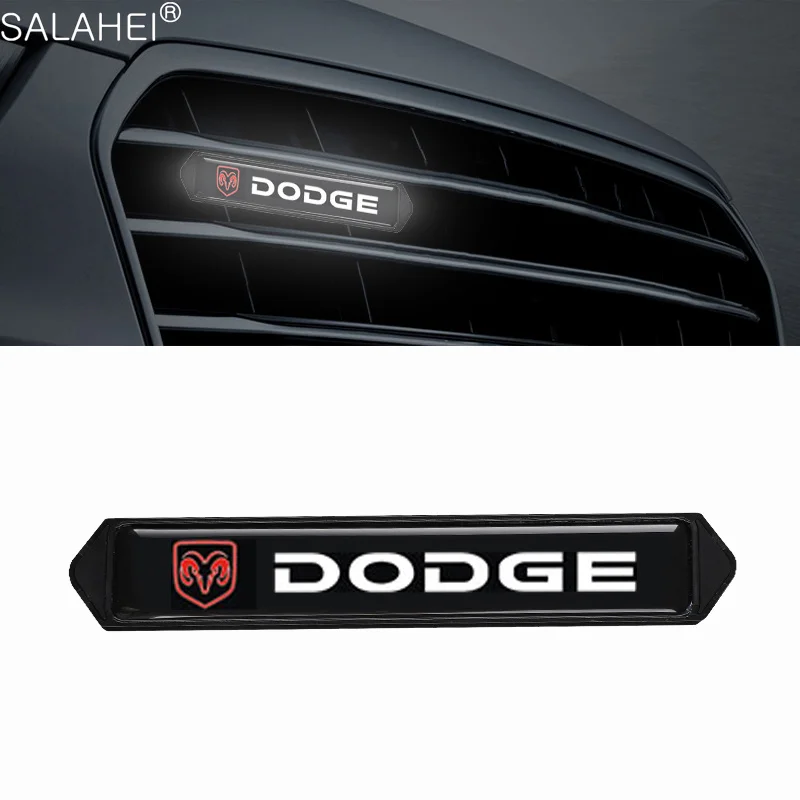 

Car Front Hood Grille Emblem Badge Logo LED Decorative Light For Dodge Caliber Ram 1500 Challenger Charger Grand Caravan Journey
