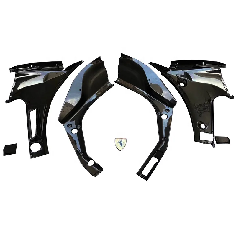 2015-2022 GTB сухая внутренняя крышка переднего багажника из углеродного волокна для