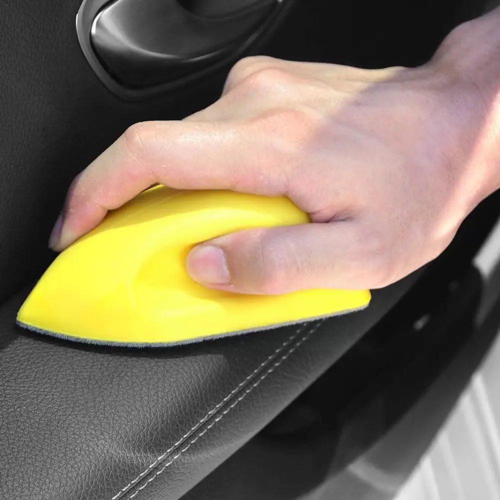 

Car Crevice Cleaning Brush Multifunctional Cleaning Car Cleaning Brush Sponge Interior Brush Leather Pads F0x1