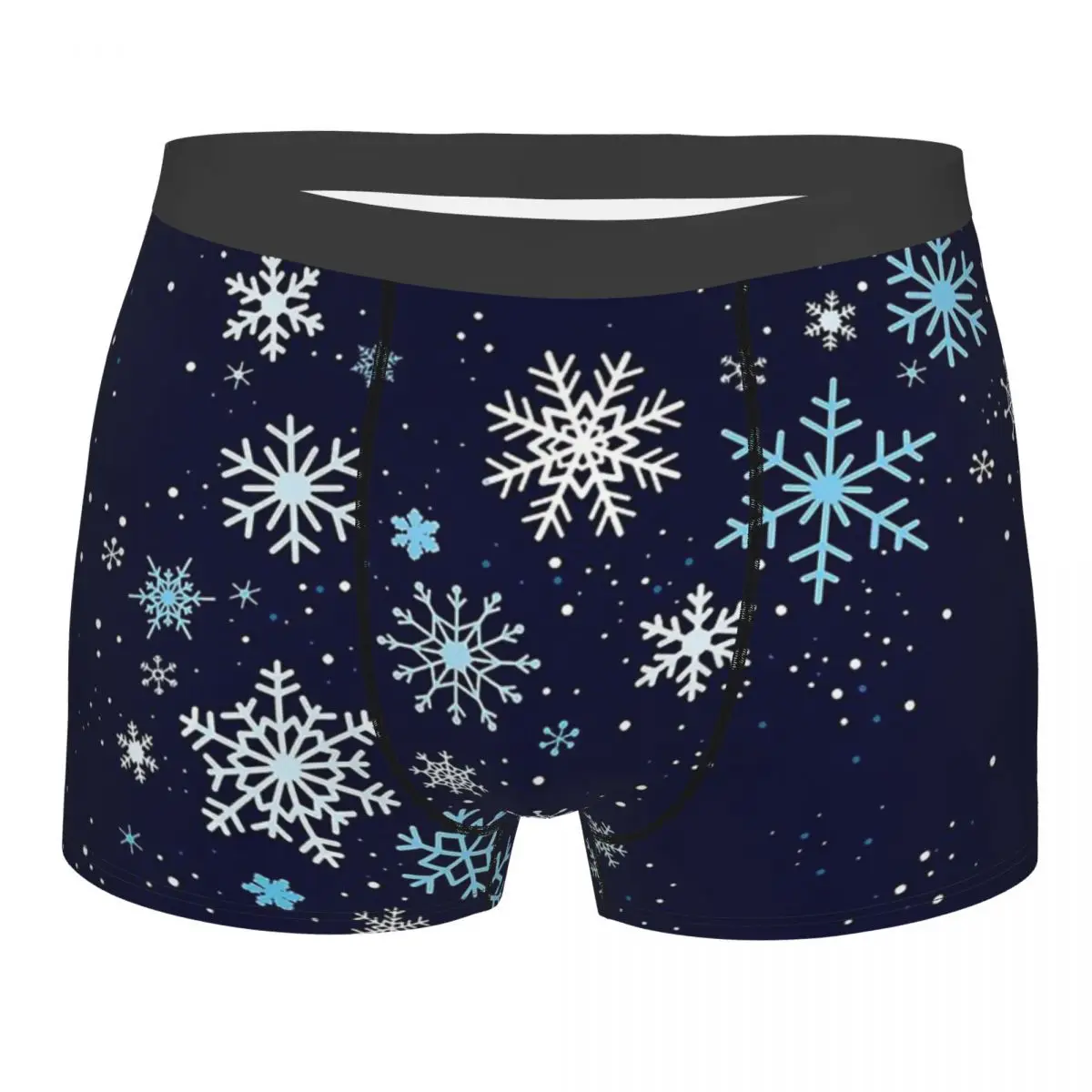 

Winter Breeze Happy Merry Christmas Underpants Cotton Panties Men's Underwear Print Shorts Boxer Briefs