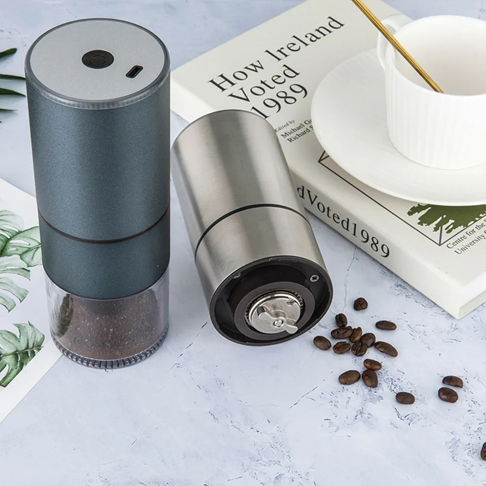 

Portable Electric Coffee Grinder with Brush USB Rechargeable Grinding Core Beans Mill for Cafe Espresso Machine Coffee Maker