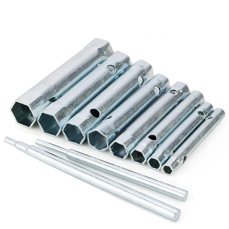 6/10PCS 8-19mm 6-22mm Metric Tubular Box Wrench Set Tube Bar
