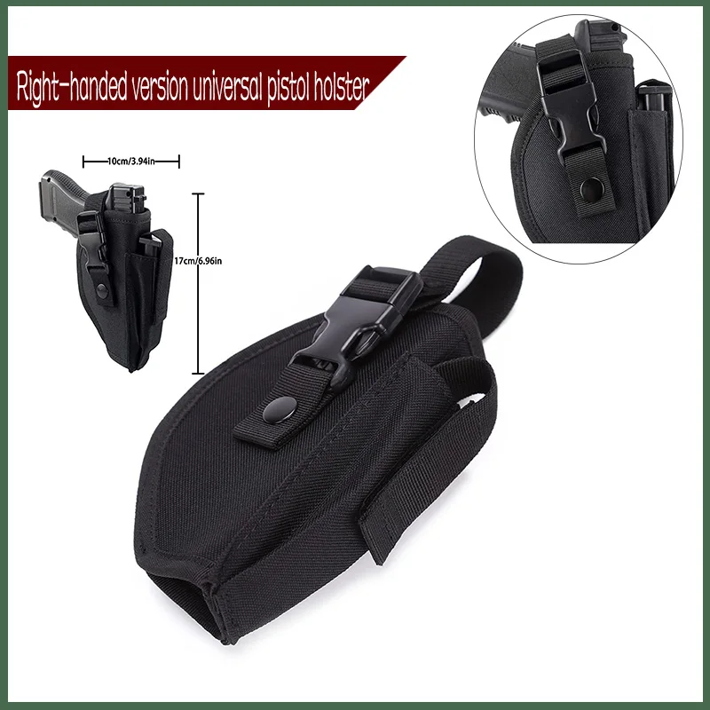 

Right-Handed Version Universal Pistol Outdoor Hunting Cover, Sewn Hand Waist for Concealed Carry Glock Gun Accessories Holster