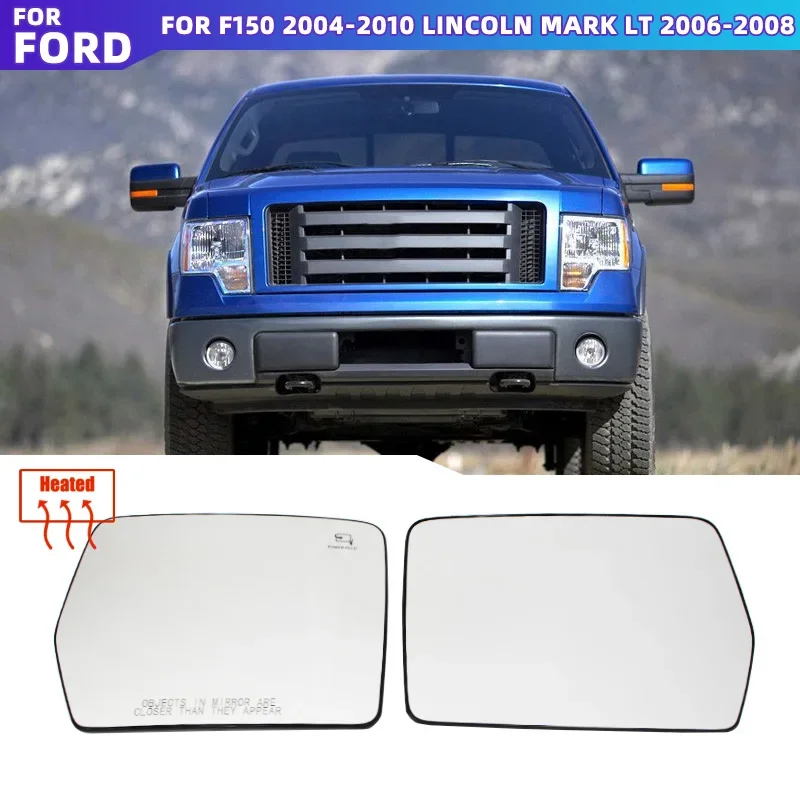 1 Пара Зеркальных Чехлов С Подогревом Для Ford F-150 XL King Ranch Platinum Raptor SuperCrew 2004-2010