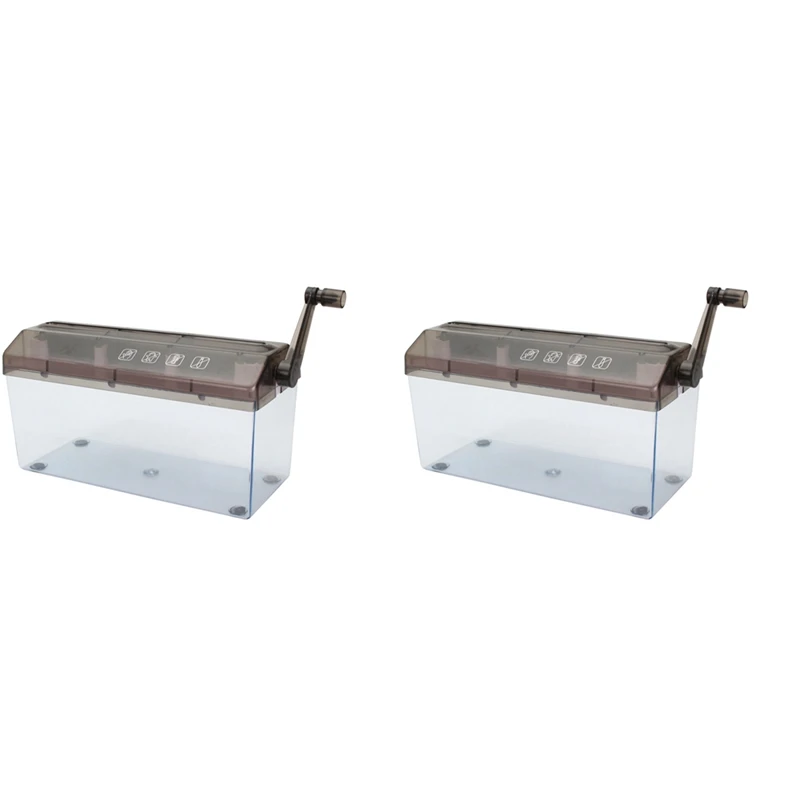 

2X Hand Shredder, Manual Paper Cutting Machine A4 For Home, Mini Portable Manual Shredder For Home, School And Office