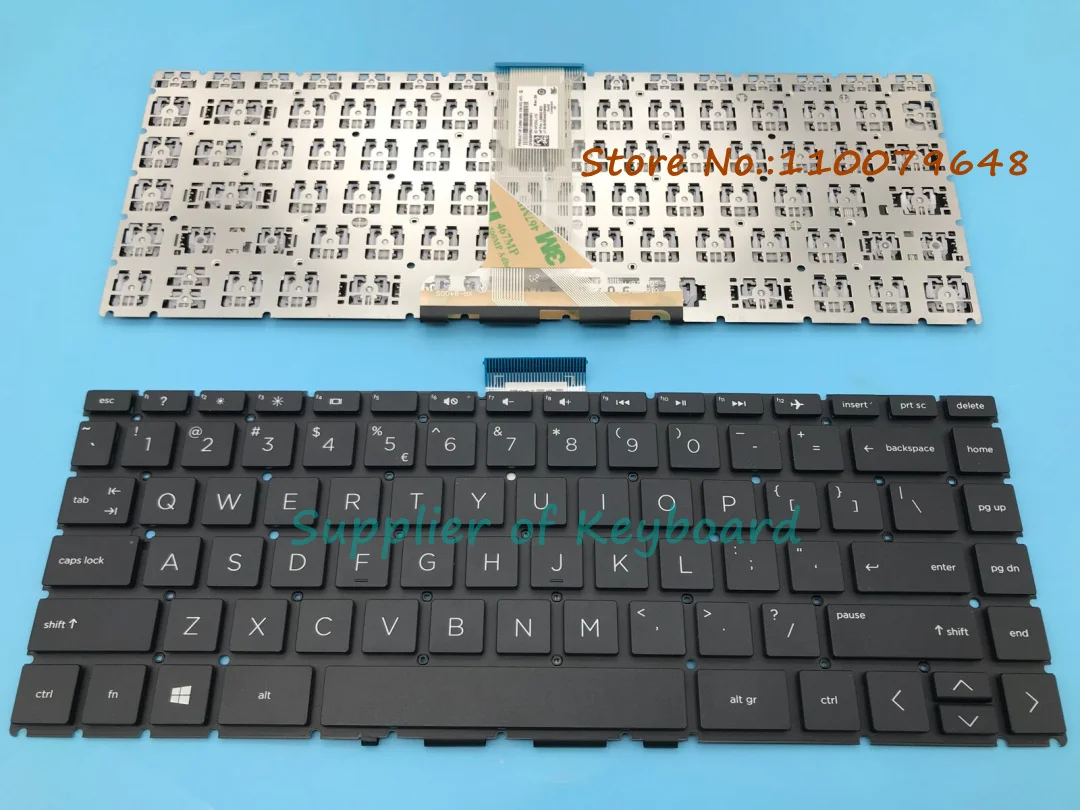 Новая черная клавиатура с английской раскладкой для ноутбука HP Pavilion 13-S020NR 13-S120DS