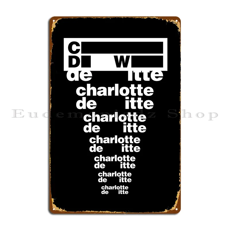 Charlotte De Witte вечерние Techno Rave Music металлический плакат настенная пещера Печатный