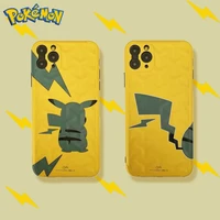 pikachu pokemon phone case for iphone 11 12 pro 13 pro max 8 plus xs xr xs max 7 8 6 cute cartoon anti fall silicone case gift