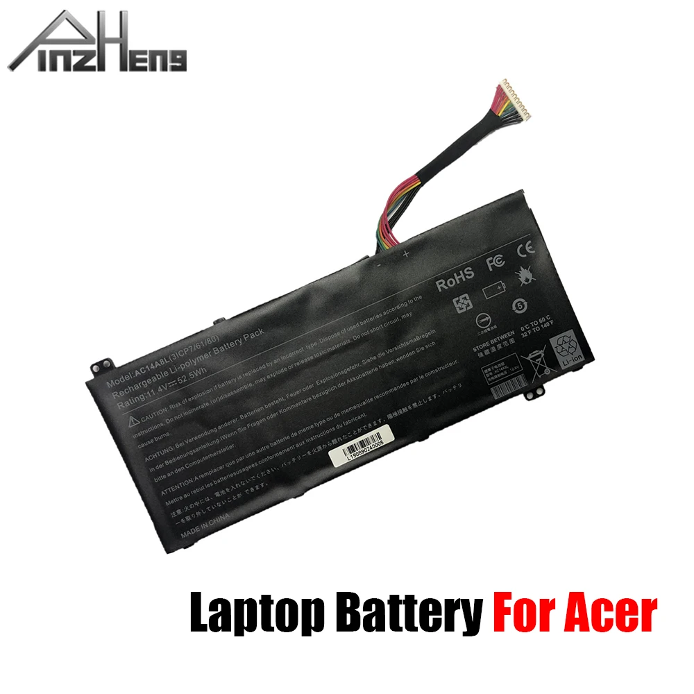 

PINZHENG Laptop Battery For Acer Aspire 4741 Series AS16B8J AL14A32 AL12A32 AC14A8L Laptop Battery For S3 Series
