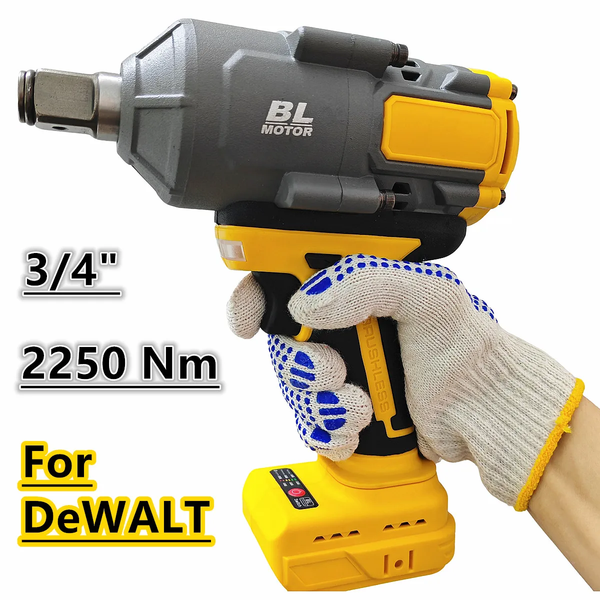 

Бесщеточный ударный гайковерт DeWALT 2250 Нм 3/4"