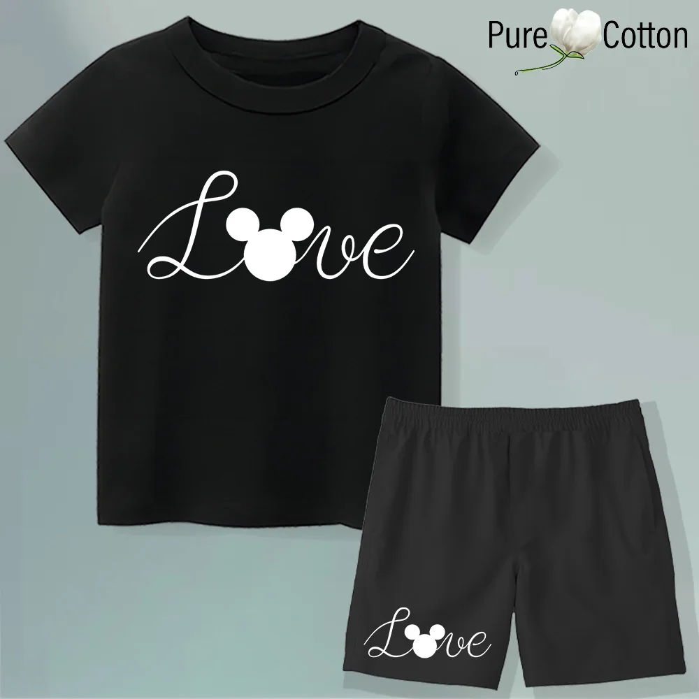 Детский Светящийся В Темноте Костюм Микки Мауса Повседневная Спортивная Одежда